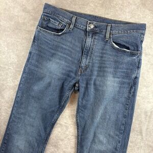 Levis 513 Jeans Mens 36x30 Blue Denim Light Wash Cowboy Skater Y2K Workwear